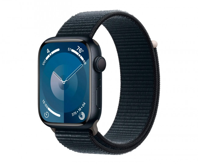 Apple Watch Series 9 GPS 45mm Midnight Aluminum Case with Midnight Sport Loop (MR9C3) б/у
